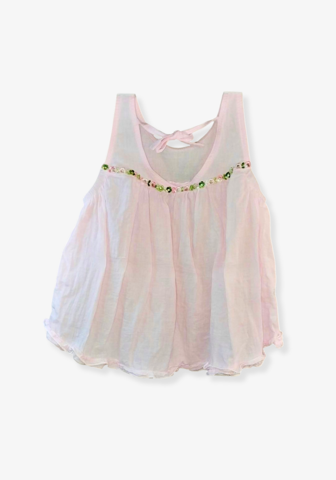 Mia Cotton Smock Dress - Pink