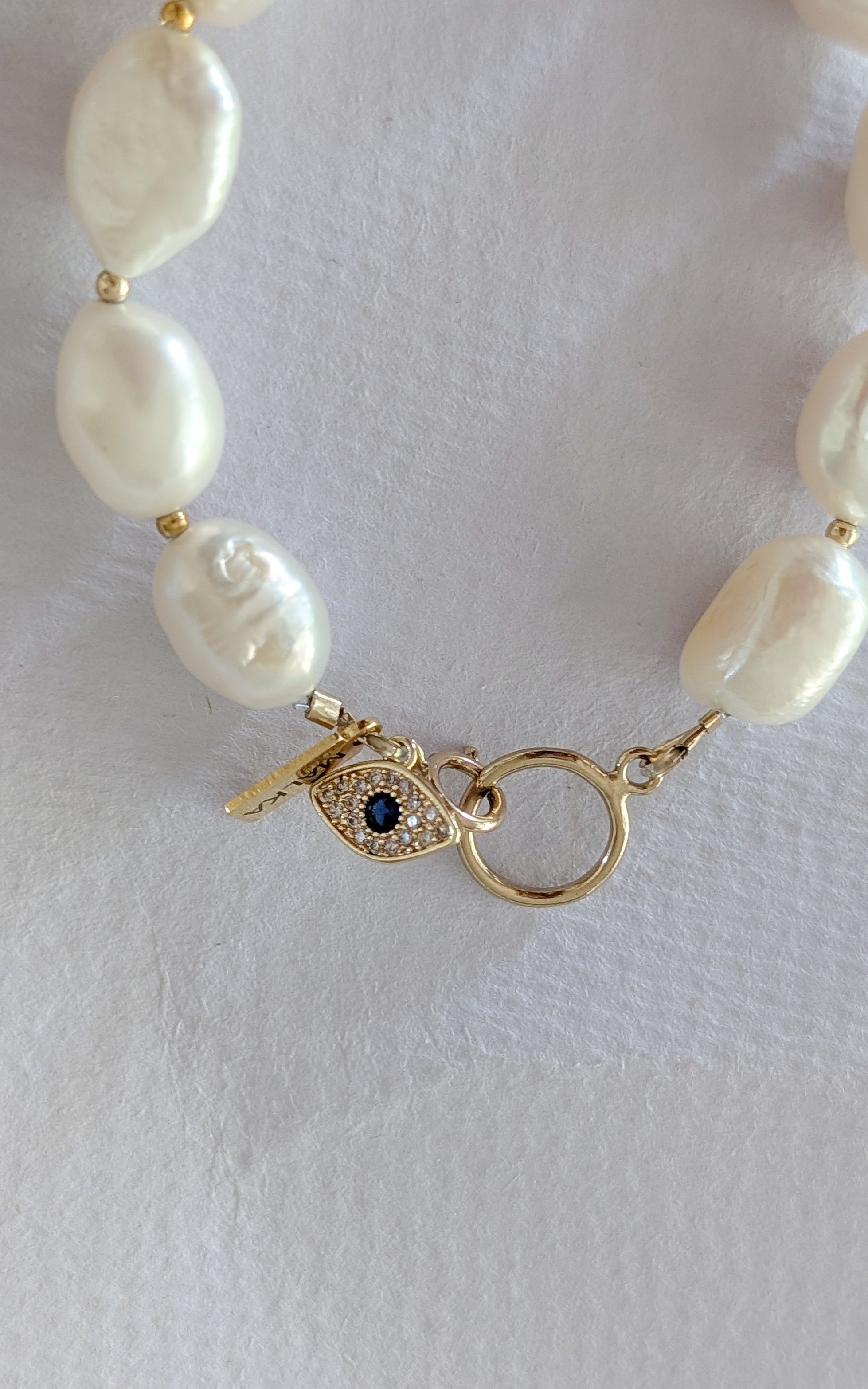 The Amy - Pearl Gold Bracelet