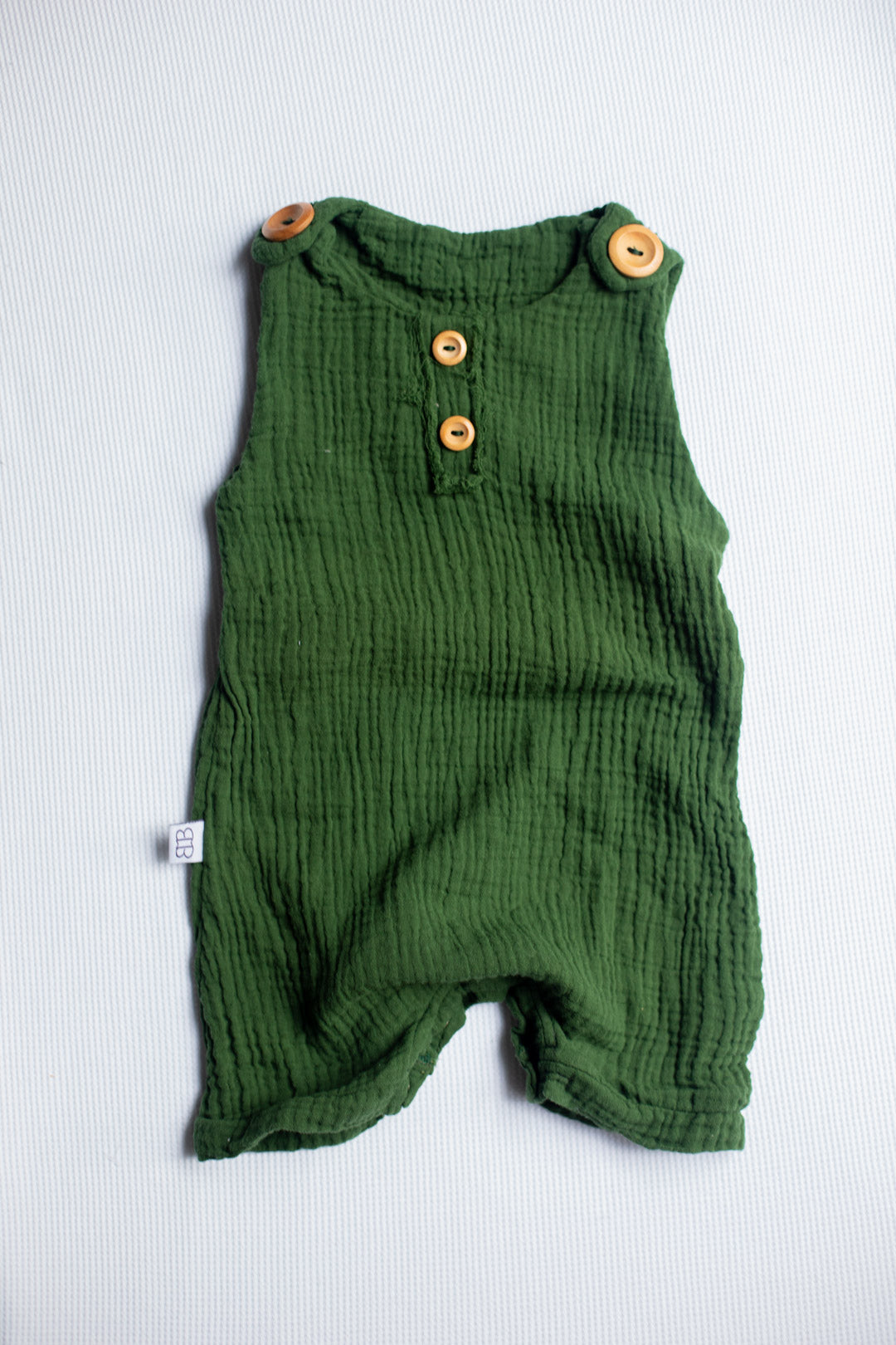 Baby Onesie Green Organic Cotton